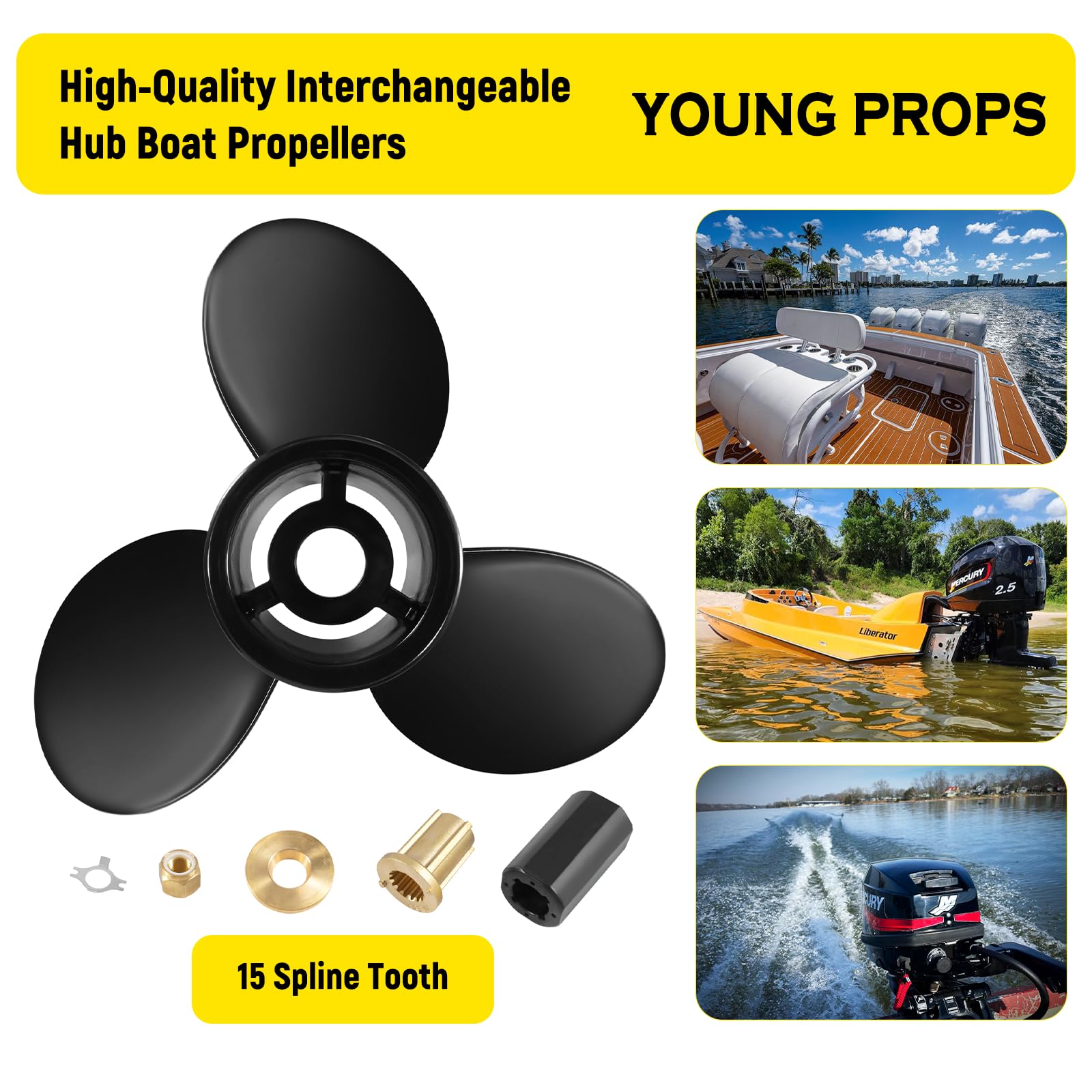 【レア】GML OUTBOARD SUPPLY±28 VOLTS4chプリアンプ 15 X17 Replace OEM#48-832828A45 Boat Outboard Propeller for
